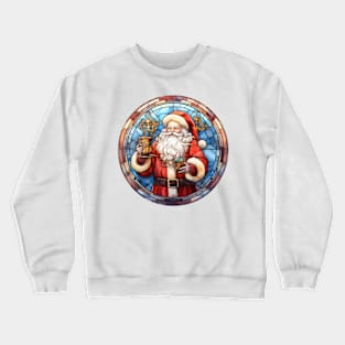 Father Christmas with a mug Crewneck Sweatshirt